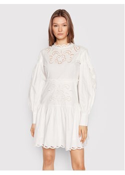TWINSET Sukienka letnia 221TP2732 Biały Regular Fit ze sklepu MODIVO w kategorii Sukienki - zdjęcie 152566008