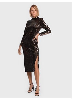 Ted Baker Sukienka koktajlowa Brookly 265512 Brązowy Slim Fit ze sklepu MODIVO w kategorii Sukienki - zdjęcie 152566407