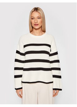 Selected Femme Sweter Bloom 16084247 Beżowy Relaxed Fit ze sklepu MODIVO w kategorii Swetry damskie - zdjęcie 152566575
