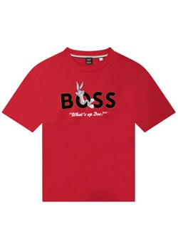 Boss T-Shirt J25O22 M Czerwony Regular Fit ze sklepu MODIVO w kategorii T-shirty chłopięce - zdjęcie 152568287