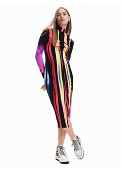 Desigual Sukienka codzienna MONSIEUR CHRISTIAN LACROIX Lima 23SWVK52 Kolorowy Slim Fit ze sklepu MODIVO w kategorii Sukienki - zdjęcie 152571429