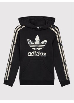 adidas Bluza Camo HK0282 Czarny Standard Fit ze sklepu MODIVO w kategorii Bluzy dziewczęce - zdjęcie 152573746