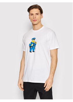 Billabong T-Shirt SIMPSONS Wiggum Donut C1SS88 BIP2 Biały Regular Fit ze sklepu MODIVO w kategorii T-shirty męskie - zdjęcie 152575526