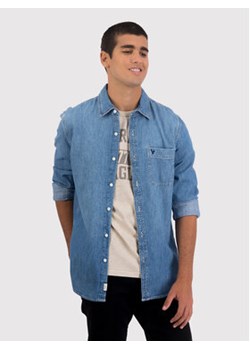 American Eagle Koszula jeansowa 015-0153-2182 Niebieski Slim Fit ze sklepu MODIVO w kategorii Koszule męskie - zdjęcie 152577605