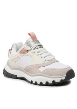 Pepe Jeans Sneakersy Banksy Plain PLS31482 Biały ze sklepu MODIVO w kategorii Buty sportowe damskie - zdjęcie 152585598