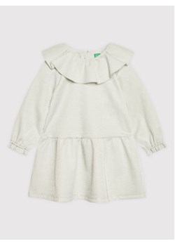 United Colors Of Benetton Sukienka elegancka 4S865VGS0 Beżowy Regular Fit ze sklepu MODIVO w kategorii Odzież dla niemowląt - zdjęcie 152586069