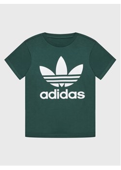adidas T-Shirt Trefoil Tee HK0262 Zielony Regular Fit ze sklepu MODIVO w kategorii T-shirty chłopięce - zdjęcie 152588275