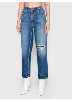 Guess Jeansy W2YA21 D4PX1 Niebieski Mom Fit ze sklepu MODIVO w kategorii Jeansy damskie - zdjęcie 152589758