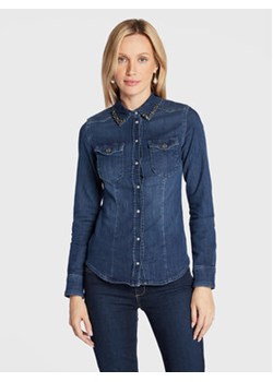 Liu Jo Koszula jeansowa UF2048 D4051 Niebieski Slim Fit ze sklepu MODIVO w kategorii Koszule damskie - zdjęcie 152589806
