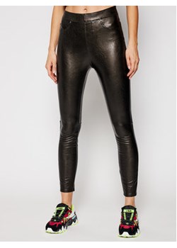 SPANX Spodnie skórzane Leather-Like Ankle 20282R Czarny Skinny Fit ze sklepu MODIVO w kategorii Spodnie damskie - zdjęcie 152590618