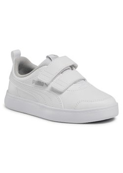 Puma Sneakersy Courtflex v2 V Ps 371543 04 Biały ze sklepu MODIVO w kategorii Trampki dziecięce - zdjęcie 152590757