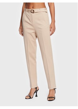 Gaudi Jeans Spodnie materiałowe 311BD24002 Beżowy Slim Fit ze sklepu MODIVO w kategorii Spodnie damskie - zdjęcie 152592028