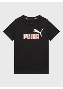 Puma T-Shirt Bloom Logo 670311 Czarny Regular Fit ze sklepu MODIVO w kategorii T-shirty chłopięce - zdjęcie 152593175
