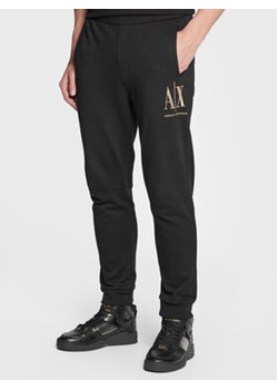 Armani Exchange Spodnie dresowe 8NZPPQ ZJ1ZZ 1200 Czarny Regular Fit ze sklepu MODIVO w kategorii Spodnie męskie - zdjęcie 152597178