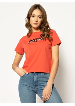 Pepe Jeans T-Shirt Pearl PL504479 Pomarańczowy Regular Fit ze sklepu MODIVO w kategorii Bluzki damskie - zdjęcie 152598725