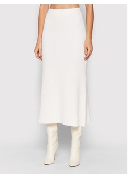 Liviana Conti Spódnica midi L1WA13 Biały Regular Fit ze sklepu MODIVO w kategorii Spódnice - zdjęcie 152600258