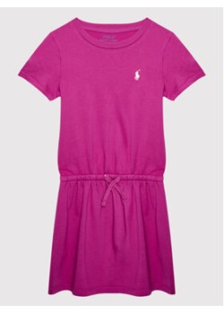 Polo Ralph Lauren Sukienka codzienna 313833945010 Różowy Regular Fit ze sklepu MODIVO w kategorii Sukienki dziewczęce - zdjęcie 152600315