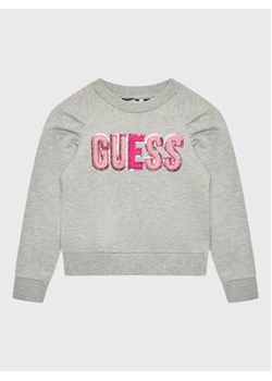 Guess Bluza J2BQ02 KAX70 Szary Regular Fit ze sklepu MODIVO w kategorii Bluzy dziewczęce - zdjęcie 152601006