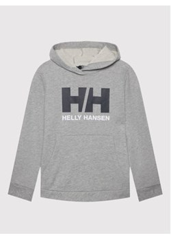 Helly Hansen Bluza Logo 41677 Szary Regular Fit ze sklepu MODIVO w kategorii Bluzy chłopięce - zdjęcie 152601895