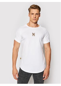 La Manuel T-Shirt Platinium Tee Classic Biały Slim Fit ze sklepu MODIVO w kategorii T-shirty męskie - zdjęcie 152602166