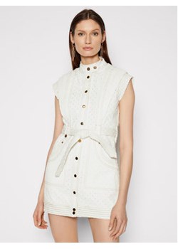 IXIAH Sukienka jeansowa IX22-25052 Biały Regular Fit ze sklepu MODIVO w kategorii Sukienki - zdjęcie 152602698