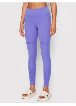 Desigual Legginsy Vela 22SWKK04 Fioletowy Slim Fit ze sklepu MODIVO w kategorii Spodnie damskie - zdjęcie 152603466