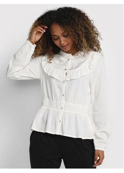 Cream Bluzka Linta 10610669 Beżowy Slim Fit ze sklepu MODIVO w kategorii Koszule damskie - zdjęcie 152611096