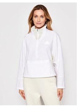 adidas Kurtka do biegania Primeblue Adapt Running GP6485 Biały Regular Fit ze sklepu MODIVO w kategorii Kurtki damskie - zdjęcie 152611617