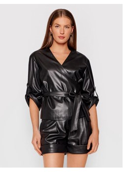 KARL LAGERFELD Bluzka 215W1605 Czarny Regular Fit ze sklepu MODIVO w kategorii Bluzki damskie - zdjęcie 152612717