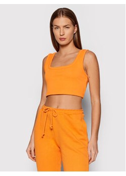 NA-KD Top 1018-007519-0261-003 Pomarańczowy Slim Fit ze sklepu MODIVO w kategorii Bluzki damskie - zdjęcie 152614847