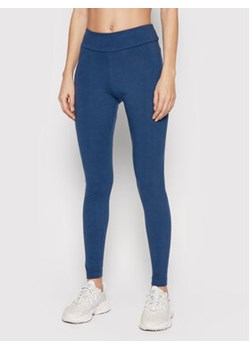 Reebok Legginsy Classics Logo H49248 Granatowy Slim Fit ze sklepu MODIVO w kategorii Spodnie damskie - zdjęcie 152618335