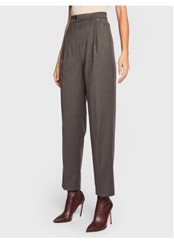 Rinascimento Spodnie materiałowe CFC0110339003 Szary Regular Fit ze sklepu MODIVO w kategorii Spodnie damskie - zdjęcie 152618498