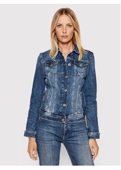Pepe Jeans Kurtka jeansowa Thrift PL402011 Niebieski Regular Fit ze sklepu MODIVO w kategorii Kurtki damskie - zdjęcie 152618686