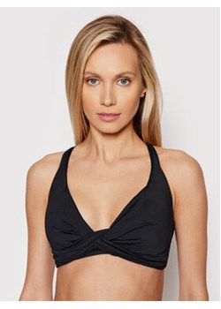 Seafolly Góra od bikini Double Wrap 31275DD942 Czarny ze sklepu MODIVO w kategorii Stroje kąpielowe - zdjęcie 152619336