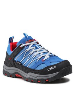 CMP Trekkingi Rigel Low Trekking Shoe Kids Wp 3Q54554J Niebieski ze sklepu MODIVO w kategorii Buty trekkingowe damskie - zdjęcie 152620266