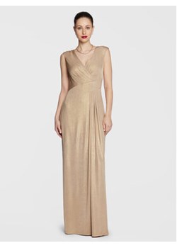 Lauren Ralph Lauren Sukienka wieczorowa 253881995 Złoty Slim Fit ze sklepu MODIVO w kategorii Sukienki - zdjęcie 152620855