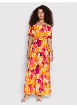 YAS Sukienka letnia Zoe 26026516 Pomarańczowy Relaxed Fit ze sklepu MODIVO w kategorii Sukienki - zdjęcie 152623078