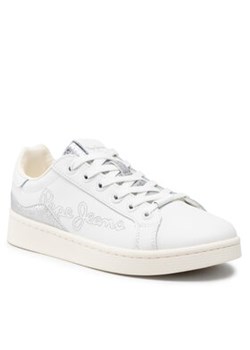 Pepe Jeans Sneakersy Milton Mix PLS31307 Biały ze sklepu MODIVO w kategorii Trampki damskie - zdjęcie 152632726