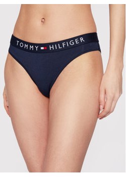 Tommy Hilfiger Figi klasyczne Bikini UW0UW01566 Granatowy ze sklepu MODIVO w kategorii Majtki damskie - zdjęcie 152634245