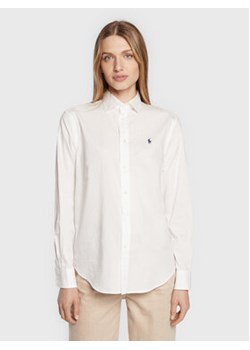 Polo Ralph Lauren Koszula 211841951001 Biały Relaxed Fit ze sklepu MODIVO w kategorii Koszule damskie - zdjęcie 152640965