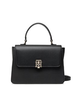 Tommy Hilfiger Torebka Th Outline Satchel AW0AWI2002 Czarny ze sklepu MODIVO w kategorii Kuferki - zdjęcie 152642568