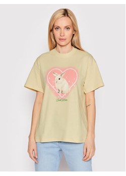 Local Heroes T-Shirt Bunny AW22T0001 Beżowy Oversize ze sklepu MODIVO w kategorii Bluzki damskie - zdjęcie 152642696