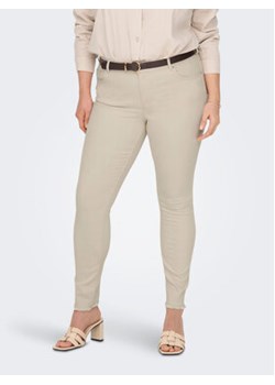 ONLY Carmakoma Jeansy Willy 15284673 Écru Skinny Fit ze sklepu MODIVO w kategorii Jeansy damskie - zdjęcie 152643848