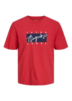 Jack&Jones T-Shirt Joshua 12228254 Czerwony Standard Fit ze sklepu MODIVO w kategorii T-shirty męskie - zdjęcie 152645126