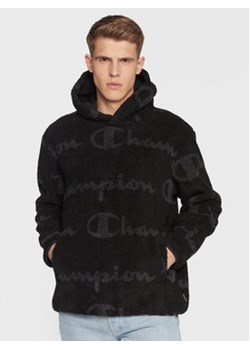 Champion Bluza All-Over Script Logo Print 216718 Czarny Regular Fit ze sklepu MODIVO w kategorii Bluzy męskie - zdjęcie 152646406