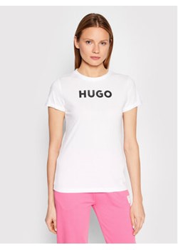 Hugo T-Shirt 50473813 Biały Slim Fit ze sklepu MODIVO w kategorii Bluzki damskie - zdjęcie 152646905