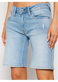 Pepe Jeans Szorty jeansowe Poppy PL800493 Niebieski Regular Fit ze sklepu MODIVO w kategorii Szorty - zdjęcie 152647128