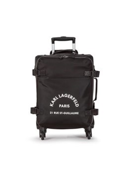 KARL LAGERFELD Mała Materiałowa Walizka 225W3022 Czarny ze sklepu MODIVO w kategorii Walizki - zdjęcie 152647605