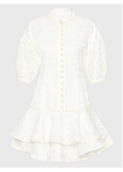 IXIAH Sukienka koszulowa X221-80510 Biały Regular Fit ze sklepu MODIVO w kategorii Sukienki - zdjęcie 152651836