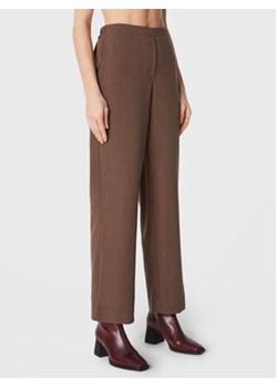 Moss Copenhagen Spodnie materiałowe Kalaya 17163 Brązowy Relaxed Fit ze sklepu MODIVO w kategorii Spodnie damskie - zdjęcie 152652865